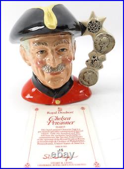 Vtg CHELSEA PENSIONER D6833 Royal Doulton Large Character Jug Spc Ed 15/250 1988