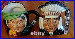 Vtg Collection of 12Historic Character Royal Doulton Toby Jug / Pitcher