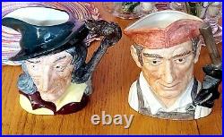 Vtg Collection of 12Historic Character Royal Doulton Toby Jug / Pitcher