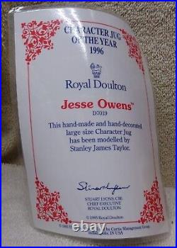 Vtg ROYAL DOULTON Character Jug of YEAR JESSE OWENS w COA EXCELLENT