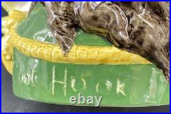 Vtg Royal Doulton CAPTAIN HOOK Large Character Jug Toby Mug D6597 Croc Handle