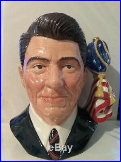 Vtg Royal Doulton Character Jug Ronald Reagan D6718 Large 7.75 1984 Ltd 5000