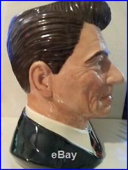 Vtg Royal Doulton Character Jug Ronald Reagan D6718 Large 7.75 1984 Ltd 5000