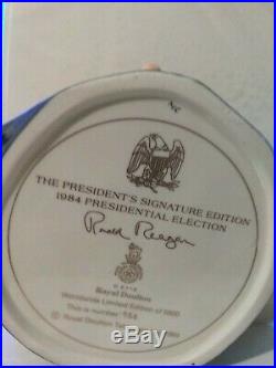 Vtg Royal Doulton Character Jug Ronald Reagan D6718 Large 7.75 1984 Ltd 5000