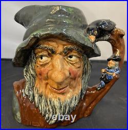 Vtg Royal Doulton Toby Rip Van Winkle Large Character Jug D6438 Excellent 1954