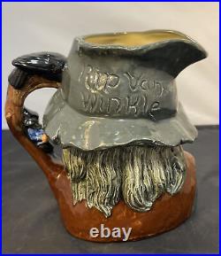 Vtg Royal Doulton Toby Rip Van Winkle Large Character Jug D6438 Excellent 1954