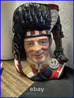 Vtg THE PIPER D6918 Royal Doulton Large Character Jug COA Ltd Ed 920/2500 1992