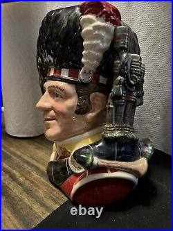 Vtg THE PIPER D6918 Royal Doulton Large Character Jug COA Ltd Ed 920/2500 1992