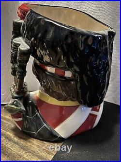 Vtg THE PIPER D6918 Royal Doulton Large Character Jug COA Ltd Ed 920/2500 1992