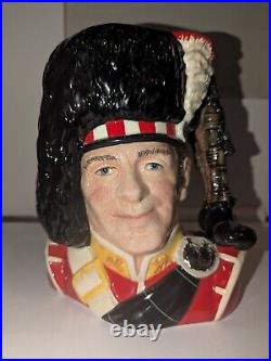 Vtg THE PIPER D6918 Royal Doulton Large Character Jug Ltd Ed 83/2500 1992