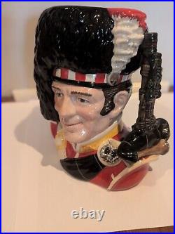 Vtg THE PIPER D6918 Royal Doulton Large Character Jug Ltd Ed 83/2500 1992