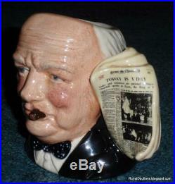 Winston Churchill Royal Doulton Character Toby Jug D6934 EXCELLENT GIFT