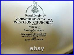 Winston S. Churchill Royal Doulton Toby Mug D6907 Character Jug of The Year